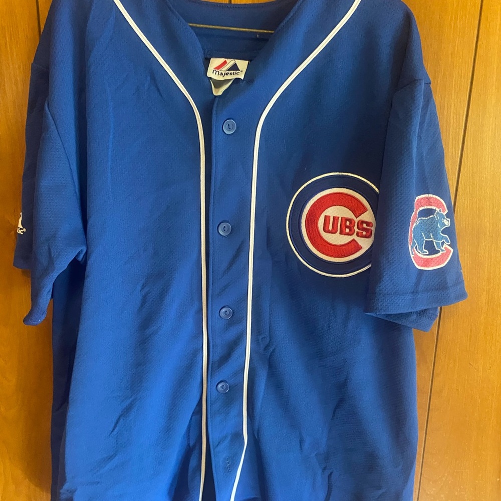 Classic majestic Cubs Jersey.
